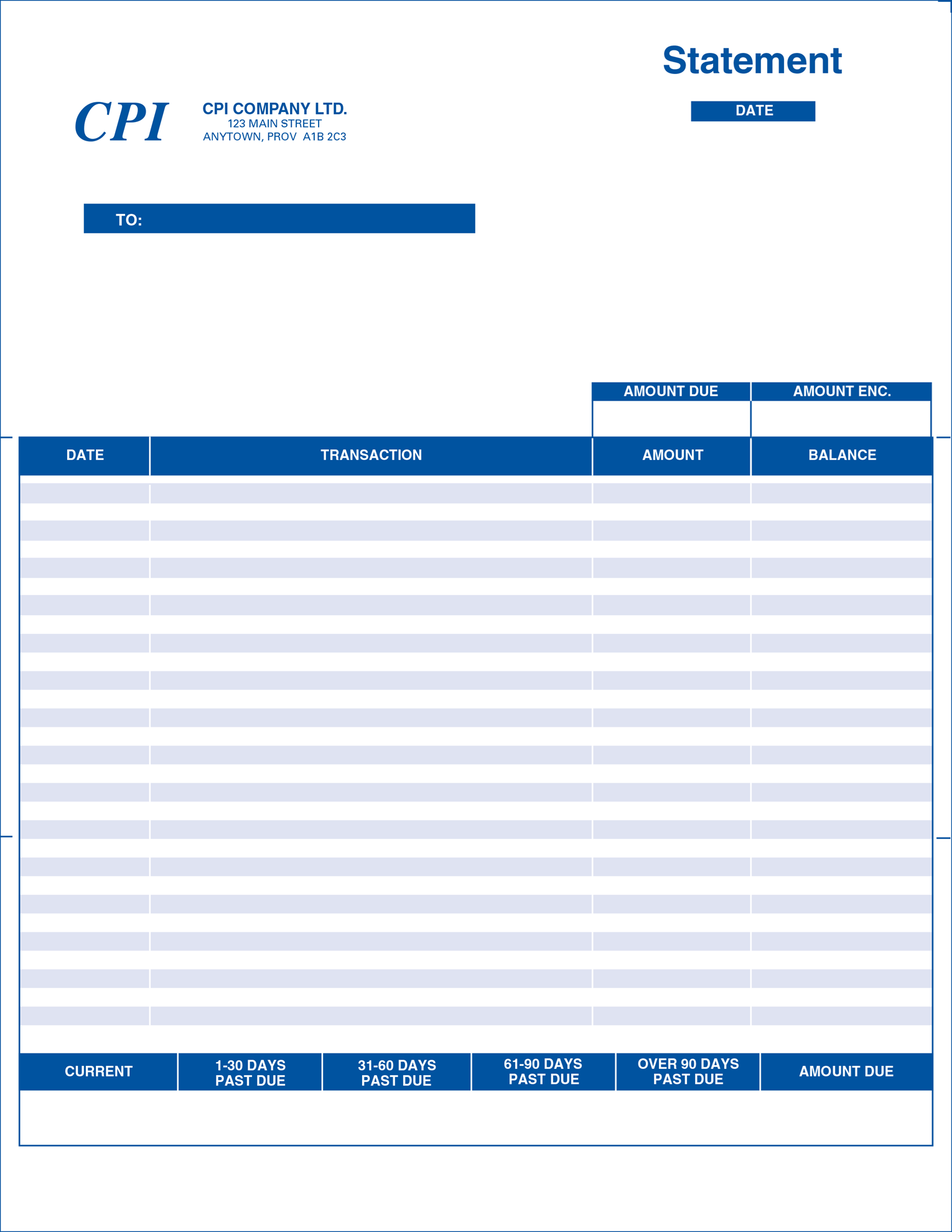 Computer Forms: Statement 