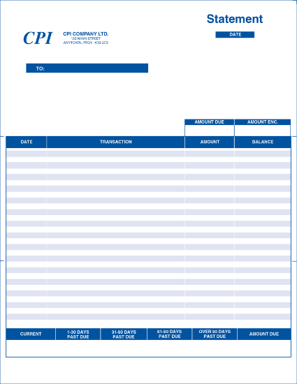 Computer Forms: Statement 