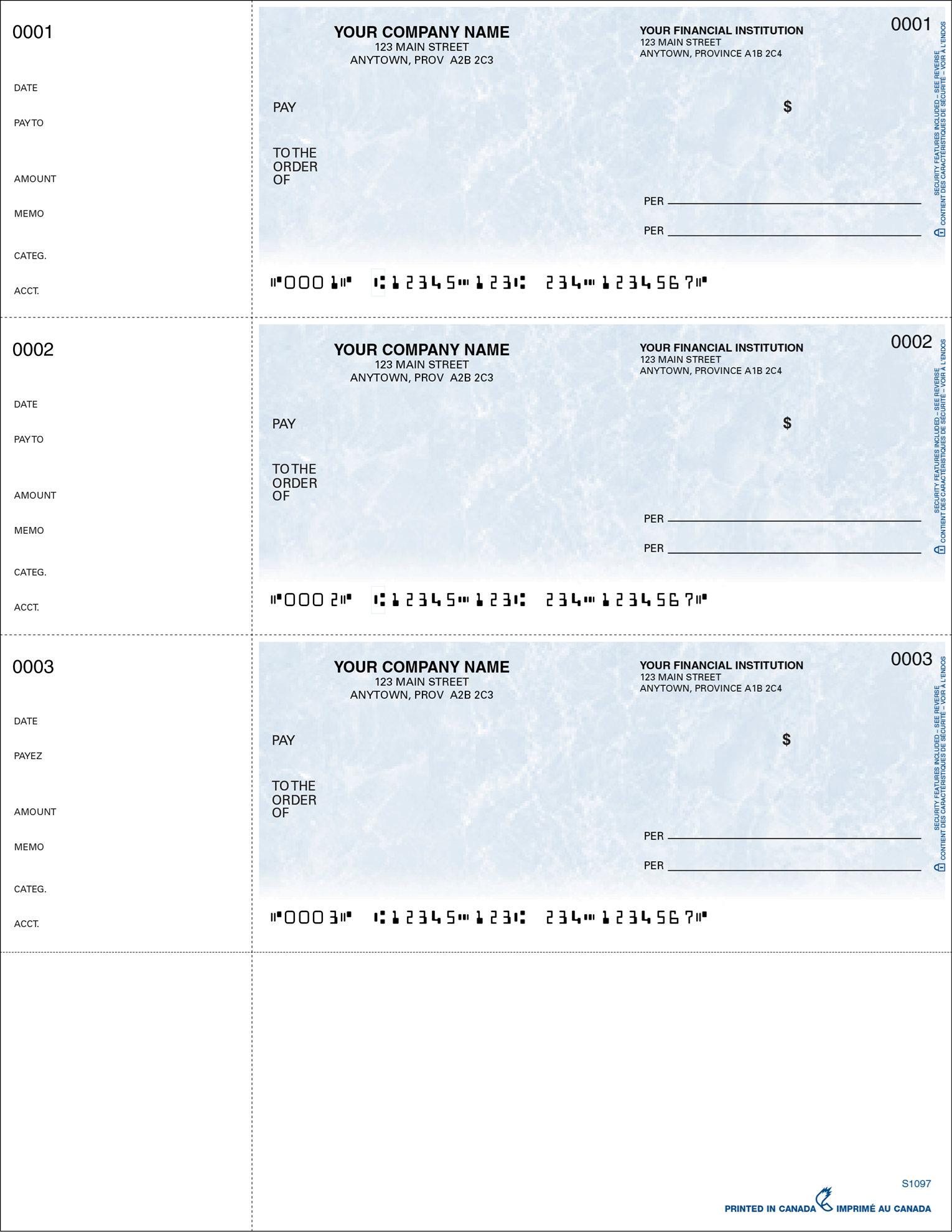 Wallet Cheque