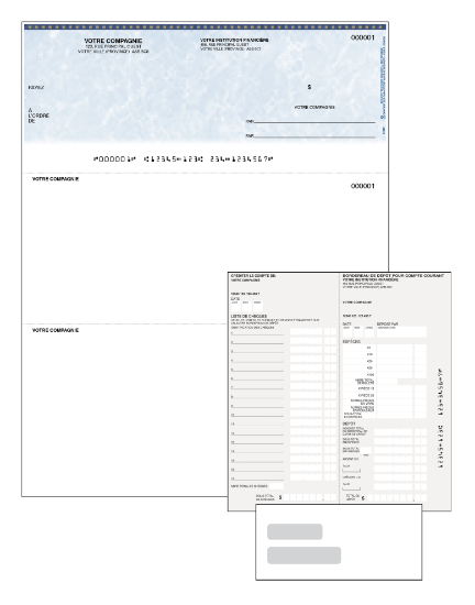Trousse de démarrage - Chèques à relevé